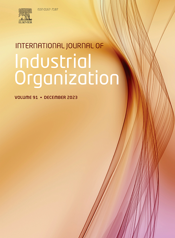 Go to journal home page - International Journal of Industrial Organization